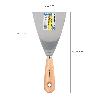 ESPATULA MANGO MADERA HOJA ACERO 100 MM. ESPATULA YESO, ESPATULA PINTOR, ESPATULA MASILLAS, ESPATULA PLADUR, ETC.