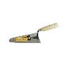 18 CMS PALETA PALUSTRE  ALBAÑIL TIPO MADRID SEMIPROFESIONAL PUNTA REDONDA CON MANGO MADERA