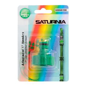 ADAPTADOR MANGUERA PLASTICO 1 HEMBRA  BLISTER