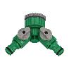 ADAPTADOR MANGUERA PLASTICO 3/4 - 1 HEMBRA  CON 2 TOMAS BLISTER