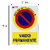 CARTEL VADO PERMANENTE 21 X 30 (ALT) CM.