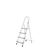 ORYX ESCALERA ALUMINIO 4 PELDAÑOS PLEGABLE, USO DOMÉSTICO, ANTIDESLIZANTE, LIGERA Y RESISTENTE