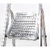 ORYX ESCALERA ALUMINIO 4 PELDAÑOS PLEGABLE, USO DOMÉSTICO, ANTIDESLIZANTE, LIGERA Y RESISTENTE