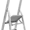 ORYX ESCALERA ALUMINIO 5 PELDAÑOS PLEGABLE, USO DOMÉSTICO, ANTIDESLIZANTE, LIGERA Y RESISTENTE