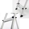 ORYX ESCALERA ALUMINIO 5 PELDAÑOS PLEGABLE, USO DOMÉSTICO, ANTIDESLIZANTE, LIGERA Y RESISTENTE
