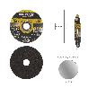 DISCO CORTE ABRASIVO ACERO INOXIDABLE Ø 125X Ø 22,2 MM ESPESOR 1,0 MM. DISCO RADIAL / AMOLADORA UNIVERSAL