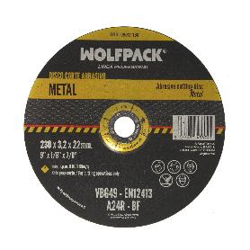 DISCO CORTE ABRASIVO METAL Ø 230 X Ø 22 MM. ESPESOR 3,2 MM.DISCO RADIAL / AMOLADORA UNIVERSAL