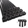 BRIDA NYLON 100%. COLOR NEGRO 2,5 X 135 MM. BOLSA 100 UNIDADES. ABRAZADERA PLASTICO, ORGANIZADOR CABLES, ALTA RESIS