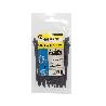 BRIDA NYLON 100%. COLOR NEGRO 2,5 X 135 MM. BOLSA 100 UNIDADES. ABRAZADERA PLASTICO, ORGANIZADOR CABLES, ALTA RESIS