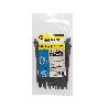 BRIDA NYLON 100%. COLOR NEGRO 2,5 X 160 MM. BOLSA 100 UNIDADES. ABRAZADERA PLASTICO, ORGANIZADOR CABLES, ALTA RESIS