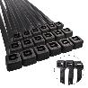 BRIDA NYLON 100%. COLOR NEGRO 3,5 X 140 MM. BOLSA 100 UNIDADES. ABRAZADERA PLASTICO, ORGANIZADOR CABLES, ALTA RESIS