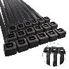 BRIDA NYLON 100%. COLOR NEGRO 4,5 X 280 MM. BOLSA 100 UNIDADES. ABRAZADERA PLASTICO, ORGANIZADOR CABLES, ALTA RESIS