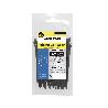 BRIDA NYLON 100%. COLOR NEGRO 3,6 X 370 MM. BOLSA 100 UNIDADES. ABRAZADERA PLASTICO, ORGANIZADOR CABLES, ALTA RESIS