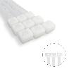 BRIDA NYLON 100%. COLOR BLANCO / NATURAL 3,5 X 140 MM. 100 PIEZAS. ABRAZADERA PLASTICO, ORGANIZADOR CABLES, ALTA RE