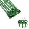 BRIDA NYLON 100%. COLOR VERDE 3,6 X 140 MM. BOLSA 100 UNIDADES. ABRAZADERA PLASTICO, ORGANIZADOR CABLES, ALTA RESIS