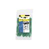 BRIDA NYLON 100%. COLOR VERDE 3,6 X 140 MM. BOLSA 100 UNIDADES. ABRAZADERA PLASTICO, ORGANIZADOR CABLES, ALTA RESIS