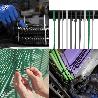 BRIDA NYLON 100%. COLOR VERDE 3,6 X 140 MM. BOLSA 100 UNIDADES. ABRAZADERA PLASTICO, ORGANIZADOR CABLES, ALTA RESIS