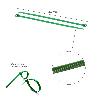 BRIDA NYLON 100%. COLOR VERDE 4,6 X 200 MM. BOLSA 100 UNIDADES. ABRAZADERA PLASTICO, ORGANIZADOR CABLES, ALTA RESIS