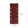 LIJA RECAMBIO CON VELCRO 93X228 MM. CON AGUJEROS GRANO  120 (10 PIEZAS)