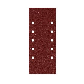 LIJA RECAMBIO CON VELCRO 115X280 MM. CON AGUJEROS GRANO  40 (10 PIEZAS)