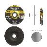 DISCO REPASAR ABRASIVO Ø 125 X Ø 22 MM. ESPESOR 6,0 MM. DISCO RADIAL / AMOLADORA UNIVERSAL COMPATIBLE CON TODAS LAS