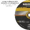 DISCO REPASAR ABRASIVO Ø 125 X Ø 22 MM. ESPESOR 6,0 MM. DISCO RADIAL / AMOLADORA UNIVERSAL COMPATIBLE CON TODAS LAS