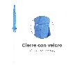 SOMBRILLA PLAYA ACERO / POLIESTER Ø 180 CM. AZUL. VARILLAS FIBRA DE VIDRIO.