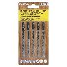 HOJAS SIERRA CALAR PARA CONTRACHAPADO CORTE GRUESO 5 PIEZAS. HOJA CROMO VANADIO 58. VASTAGO T UNIVERSAL