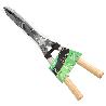 TIJERAS PODAR SETOS 2 MANOS MANGOS MADERA 54 CM. HOJAS ACERO ANTIADHERENTE, AJUSTE CORTE