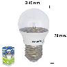 BOMBILLA LED ESFERICA TRANSPARENTE ROSCA E27 5 W. 40 W. 470 LÚMENES.LUZ CALIDA. (3000°K).