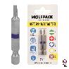 PUNTAS LARGAS DESTORNILLADOR TORX T15 (2 PIEZAS). ACERO S2 AL CROMO VANADIO. PUNTAS HEXAGONALES, DESTORPUNTAS,