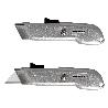CUTTER AUTORETRACTIL CON HOJA ACERO SK5 CARCASA DE ALUMINIO DISEÑO ERGONOMICO, CUCHILLO SEGURIDAD, CUTTERS SEGURIDA