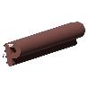 BURLETE ELÁSTICO P 6 M. X 9 MM. MARRÓN