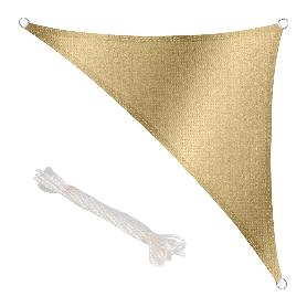 TOLDO VELA SOMBRA JARDIN TRIANGULAR BEIGE 5,0 X 5,0 METROS.