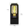 LINTERNA LED PROFESIONAL MULTIFUNCIÓN COMPACTA PLEGABLE A PILAS (3 AAA) 210 LUMENES 2 MODOS DE ILUMINACIÓN CON IMAN