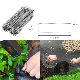 GRAPA METÁLICA PARA FIJACION MALLAS Y CESPED (20 PIEZAS)
