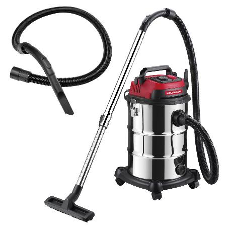 ASPIRADOR INOXIDABLE 30 LITROS / 1400 WATT. INTERRUPTOR SINCRONIZADO.