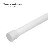 BARRA PARA  CORTINA DUCHA EXTENSIBLE ALUMINIO BLANCO 70 A 125 CM.