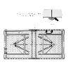 MESA PLEGABLE RECTANGULAR HDPE 122X61X74 CM. COLOR BLANCO