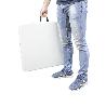 MESA PLEGABLE RECTANGULAR HDPE 122X61X74 CM. COLOR BLANCO