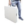 MESA PLEGABLE RECTANGULAR HDPE 122X61X74 CM. COLOR BLANCO