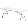 MESA PLEGABLE RECTANGULAR HDPE 244X76X74 CM. COLOR BLANCO