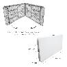 MESA PLEGABLE RECTANGULAR HDPE 244X76X74 CM. COLOR BLANCO
