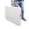 MESA PLEGABLE RECTANGULAR HDPE 244X76X74 CM. COLOR BLANCO