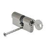 CILINDRO SEGURIDAD 30X40 MM/13,5 LEVA CORTA NIQUELADO CON 5 LLAVES