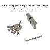 CILINDRO SEGURIDAD 35X35 MM/13,5 LEVA CORTA NIQUELADO CON 5 LLAVES