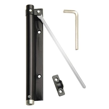 MUELLE PUERTA WOLFPACK ALUMINIO ANODIZADO NEGRO (BLISTER 1 PIEZA)