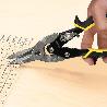 TIJERAS CHAPA CORTE CENTRAL 250 MM. HOJA ACERO AL CARBONO, MANGOS ENGOMADOS, CON DIENTES SERRADOS, CORTACHAPA, TIJE