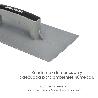 TALOCHA PLASTICO 350 X 150 MM. BASE ALMENADA GRIS
