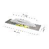 LLANA ACERO GRANDE 480X130 MM.